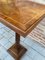 Mid-20th Century Walnut Wood Square Top Pedestal Table, Image 2