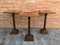 Mid-20th Century Walnut Wood Square Top Pedestal Table, Image 7