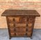 20th Century Catalan Spanish Carved Walnut Chest of Drawers 2
