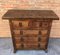 20th Century Catalan Spanish Carved Walnut Chest of Drawers, Image 3