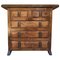20th Century Catalan Spanish Carved Walnut Chest of Drawers 1