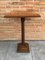 Mid-20th Century Walnut Wood Square Top Pedestal Tables, Set of 3, Image 6