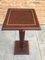 Mid-20th Century Mahogany Wood Square Top Pedestal Table 3
