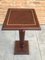 Mid-20th Century Mahogany Wood Square Top Pedestal Table, Image 3