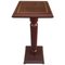 Mid-20th Century Mahogany Wood Square Top Pedestal Table, Image 1