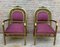 20th Century French Gold Brass and Bronze Armchairs, Set of 2 3