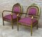 20th Century French Gold Brass and Bronze Armchairs, Set of 2 4
