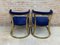 French Mid-Century Gold Brass Chairs, Set of 2 8