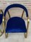 French Mid-Century Gold Brass Chairs, Set of 2 6