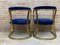 French Mid-Century Gold Brass Chairs, Set of 2 9