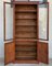 French Large Pine Bookcase with Glass Vitrine, 19th Century 3