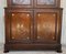 Large Empire Danish Glass Bookcase in Mahogany with Bronze Details 7