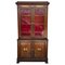 Large Empire Danish Glass Bookcase in Mahogany with Bronze Details 1