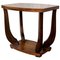 Italian Art Deco Burl Walnut Side Table, Image 1