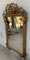 Espejo francés rectangular de madera dorada tallada, siglo XIX, Imagen 2