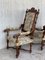 French Carved Walnut Armchairs, 1900s, Set of 2 5