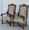 French Carved Walnut Armchairs, 1900s, Set of 2 3