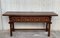 20th Century Large Spanish Carved Walnut Refectory Table 4
