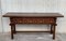 20th Century Large Spanish Carved Walnut Refectory Table, Image 4