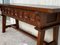 20th Century Large Spanish Carved Walnut Refectory Table, Image 6