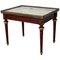 Louis XV Style Mahogany and Marble-Top Coffee Table, Image 1