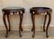 French Mahogany and Burl Low Side or Coffee Tables, Set of 2 5
