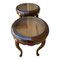 French Mahogany and Burl Low Side or Coffee Tables, Set of 2 1