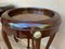 Tavolini da caffè bassi in mogano e radica, Francia, set di 2, Immagine 8