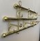 Brass Foldable Wall Coat Rack, 1940s 5