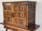 19th Century Spanish Cabinet on Stand in Carved Walnut and Iron Stretcher, Image 5