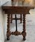 Mueble español de nogal tallado y camilla de hierro, siglo XIX, Imagen 16