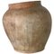 18th Century Terracotta Irregular Handmade Vase, Spain 1