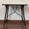 19th Century Baroque Spanish Side Table with Marquetry Top 2