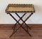 Baroque Revival Table with Brass Tray, France, 1940s 4