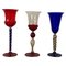 Murano Glass Goblets, Set of 3, Image 1
