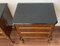 20th French Walnut Nightstands with 3 Drawers and Black Marble Top, Set of 2 8