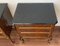 20th French Walnut Nightstands with 3 Drawers and Black Marble Top, Set of 2, Image 8