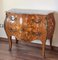 French Louis XV Style Kingwood & Marquetry Ormolu Mounted Bombe Commode 4