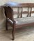 20th Century Large Catalan Bench in Walnut with Caned Seat, Image 8