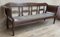 20th Century Large Catalan Bench in Walnut with Caned Seat, Image 3