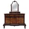 Venetian Baroque Dresser with Mirror in Burl Walnut with Ebonized Details, 1900s 1