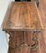 Mesa auxiliar de castaño con patas de lira talladas, siglo XIX, Imagen 8