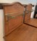 Art Nouveau Walnut Nightstands with Crest & Glass Shelves, 1900s, Set of 2, Image 4
