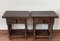 Nightstands with Carved Bars, Drawer & Open Shelf, Catalan, Spain, Set of 2 3