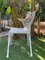 20th Renaissance Revival Style White Garden Chairs in Faux Bamboo, Set of 2 8