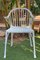 20th Renaissance Revival Style White Garden Chairs in Faux Bamboo, Set of 2 4