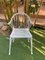 20th Renaissance Revival Style White Garden Chairs in Faux Bamboo, Set of 2 2