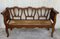 20th Century Bench & Victorian Chairs in Wood and Rattan, Set of 5 6