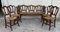 20th Century Bench & Victorian Chairs in Wood and Rattan, Set of 5 4