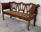 20th Century Bench & Victorian Chairs in Wood and Rattan, Set of 5 8